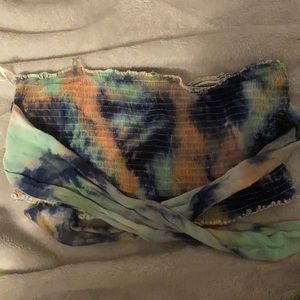 Tie dye tube top